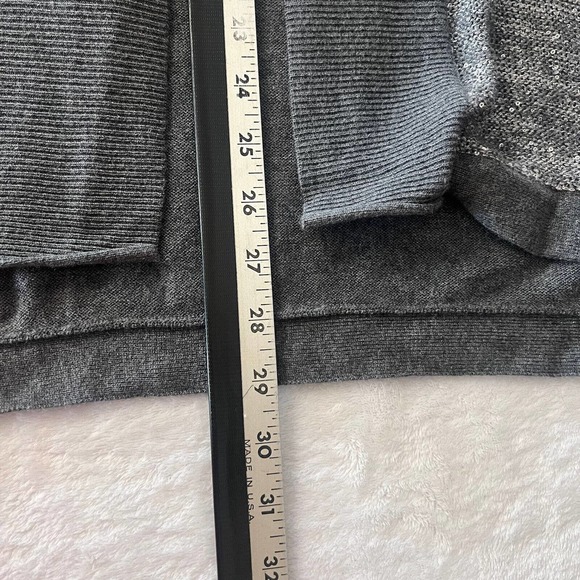 Ann Taylor Loft Sweater Womens Small Cardigan Open Sequined Short Sleeve - Picture 8 of 9